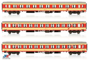 1 x 1. Klasse Wagen, 2 x 2. Klasse Wagen  der UIC-X Vorserie (2. Serie) Ep IV